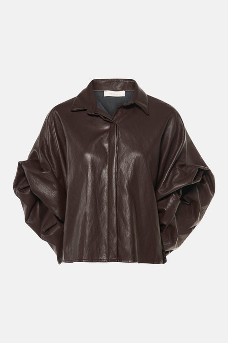 Blouse à manches longues - brun