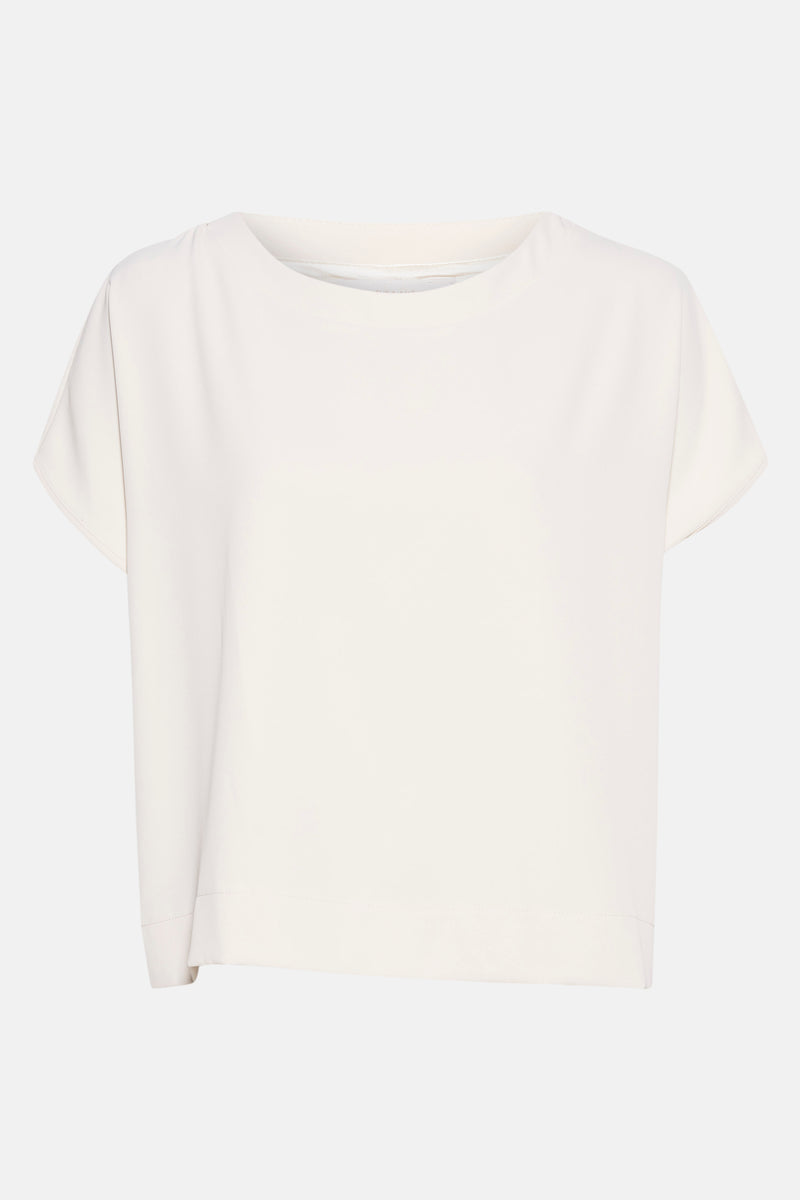 Blouse à manches courtes - beige