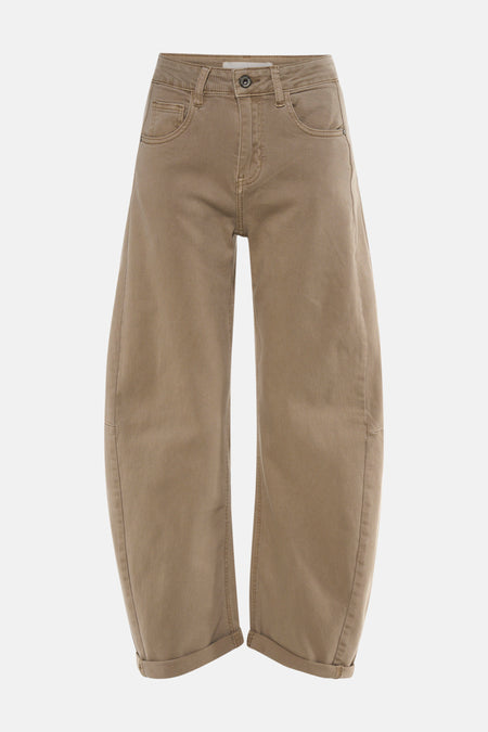 Dames sb seizoensbroek 5pocket beige - AMELIE ET AMELIE