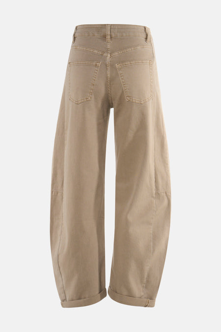 Dames sb seizoensbroek 5pocket beige - AMELIE ET AMELIE
