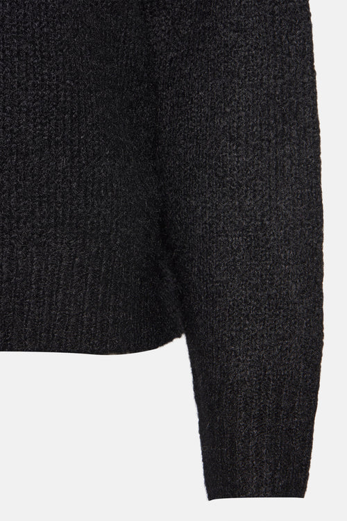 Pull col rond Noir - AMELIE ET AMELIE