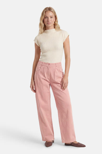 Colored jeans - roze