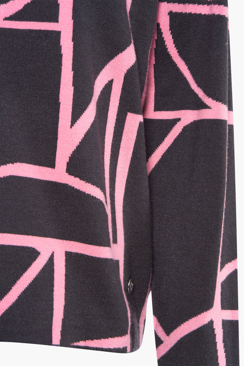 Pull met ronde hals - grijs