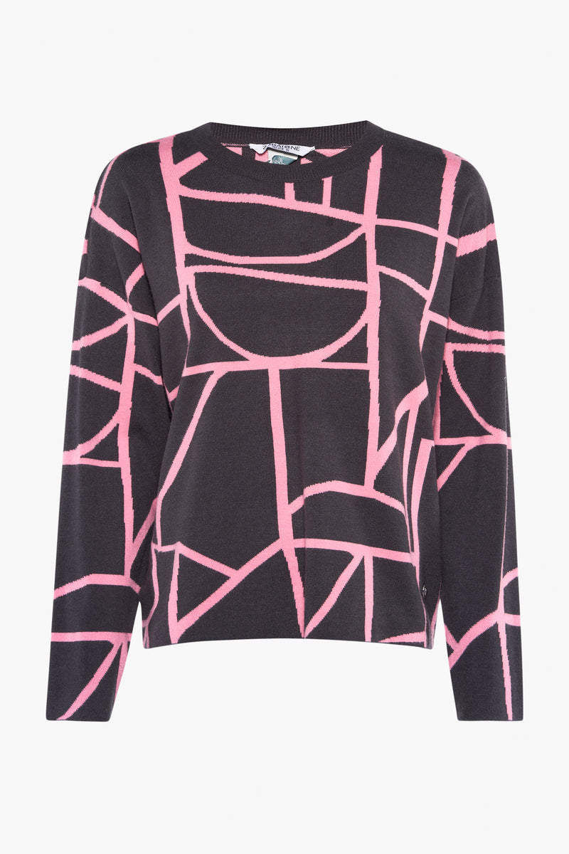 Pull col rond Gris - ZABAIONE