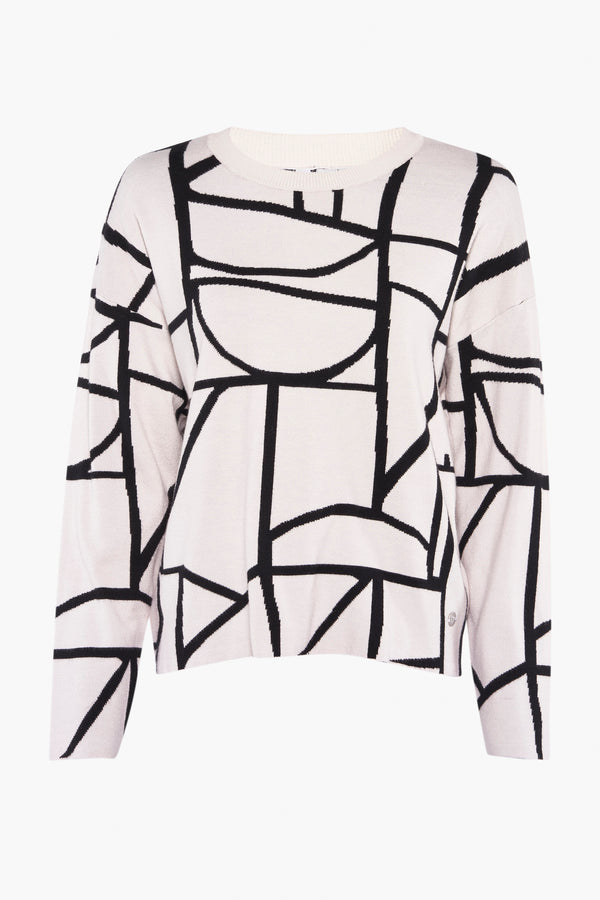 Pull col rond Écru - ZABAIONE