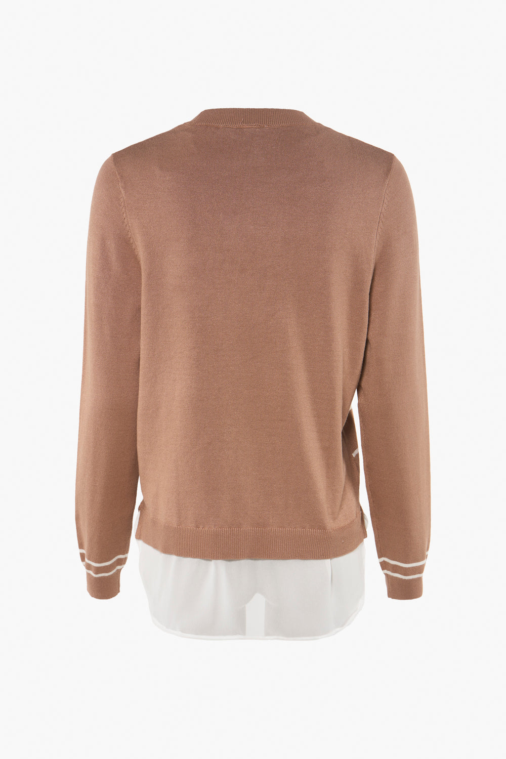 Trui met ronde hals Beige - ZABAIONE