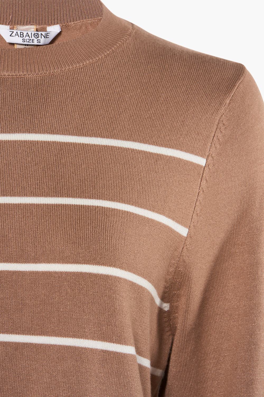 Trui met ronde hals Beige - ZABAIONE