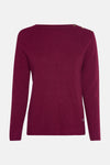 Pull met ronde hals - Bordeaux