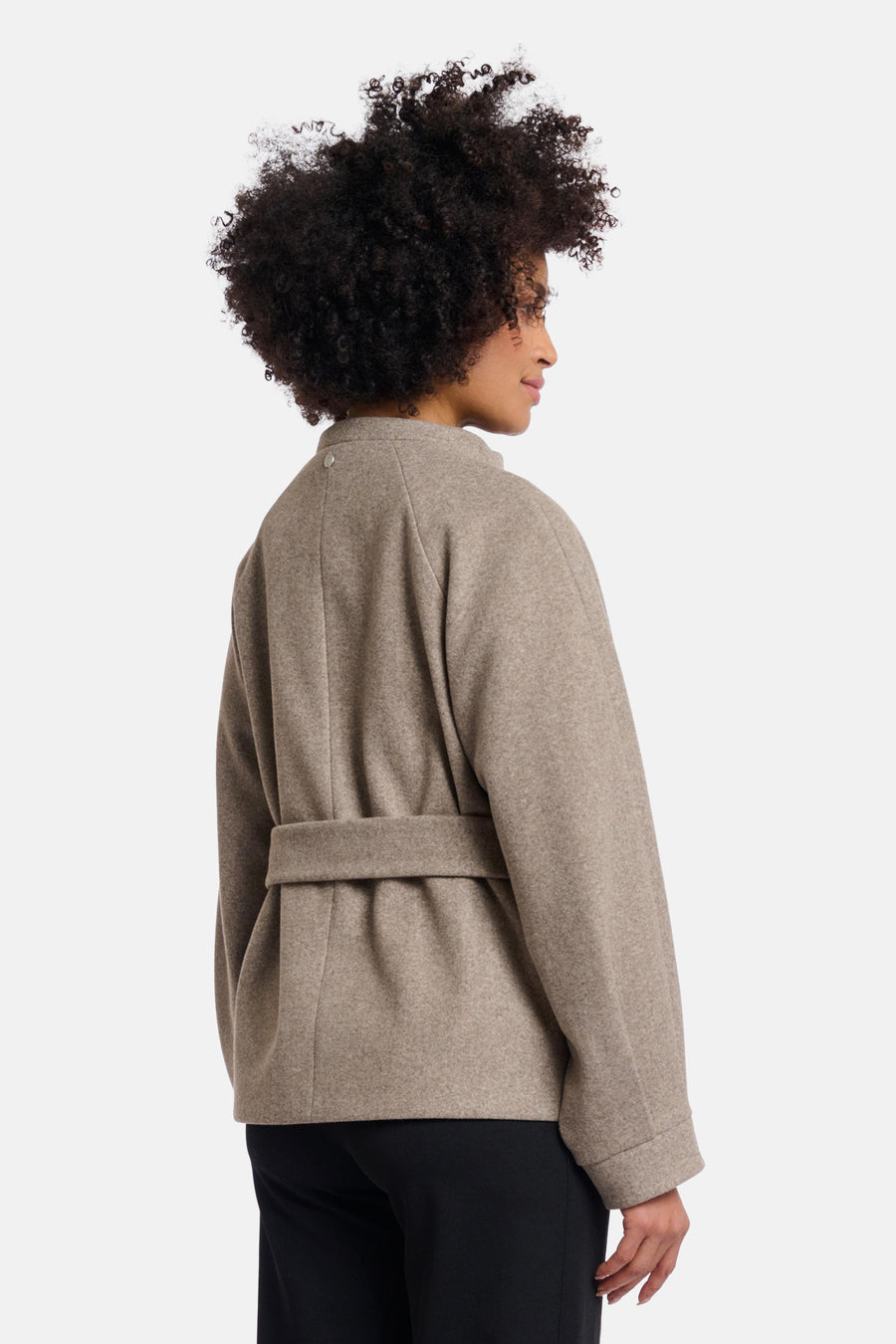 Dames tops jas casual taupe - RINO PELLE
