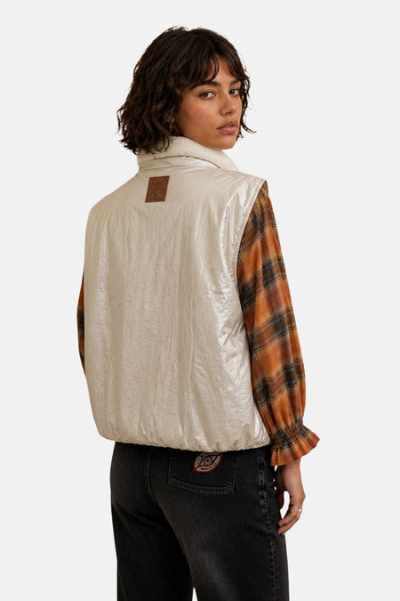 Veste sans manches - écru