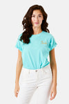 Top (manches courtes) Turquoise - GARCIA