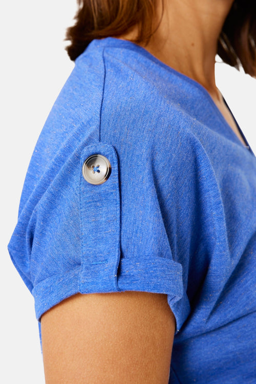 Top uni manches courtes Bleu - GARCIA