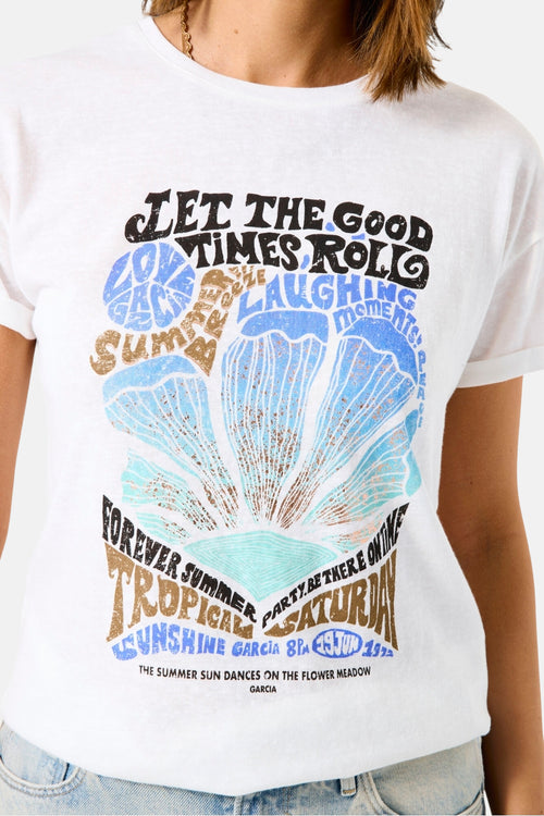 T-shirt (manches courtes) Blanc - GARCIA