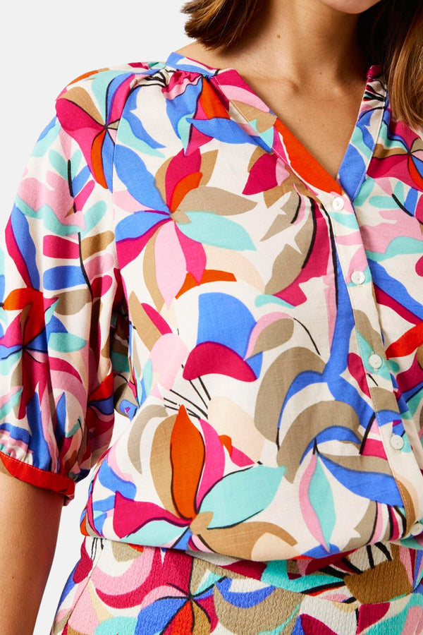 Chemisier (manches courtes) Multicolore - GARCIA