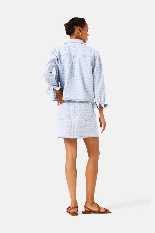 Jupe courte LIGHT BLUE DENIM - GARCIA