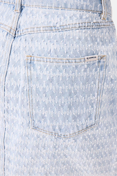Jupe courte LIGHT BLUE DENIM - GARCIA
