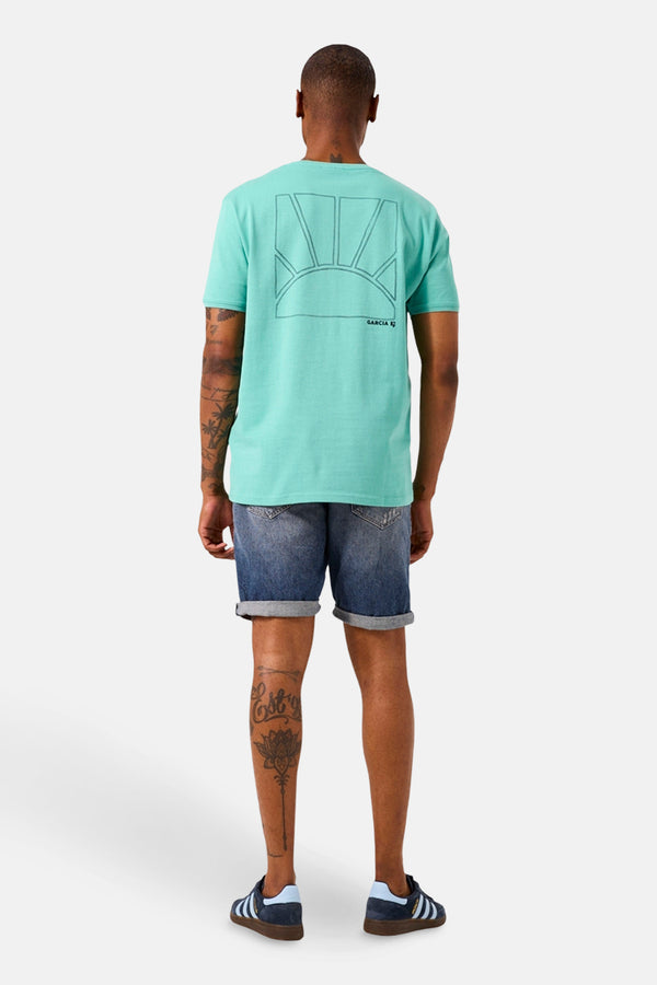 T-shirt (manches courtes) Turquoise - GARCIA