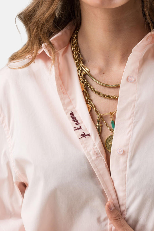 Hemd met lange mouwen - roze