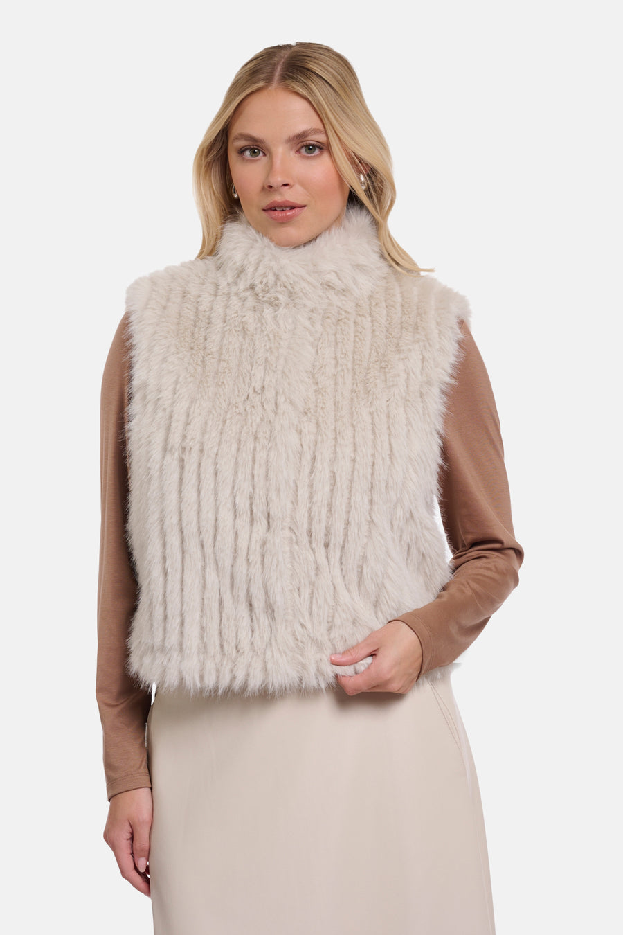 Bodywarmer beige - RINO PELLE