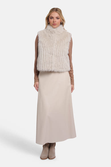 Bodywarmer beige - RINO PELLE