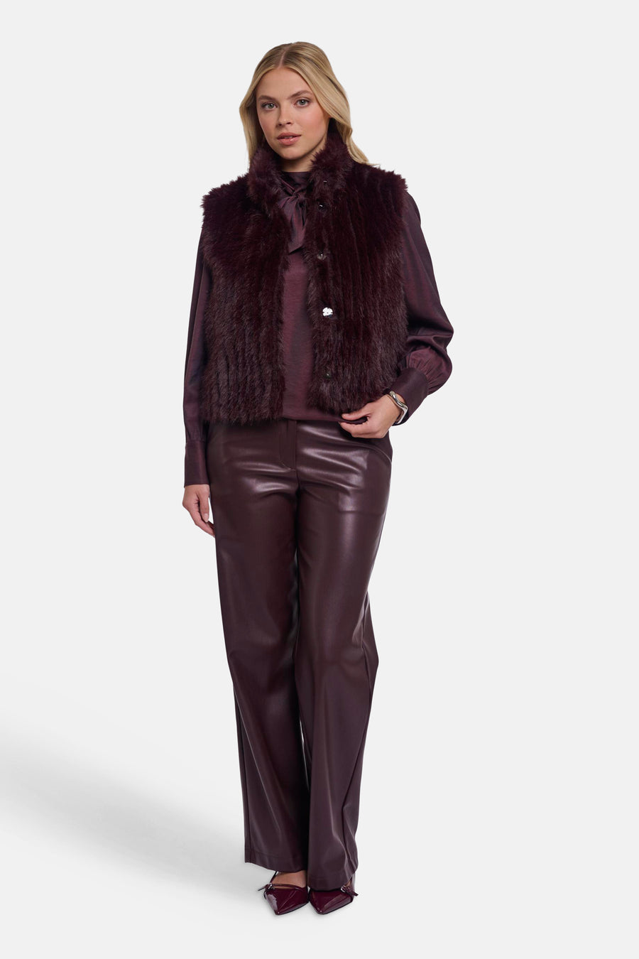 Bodywarmer brun - RINO PELLE