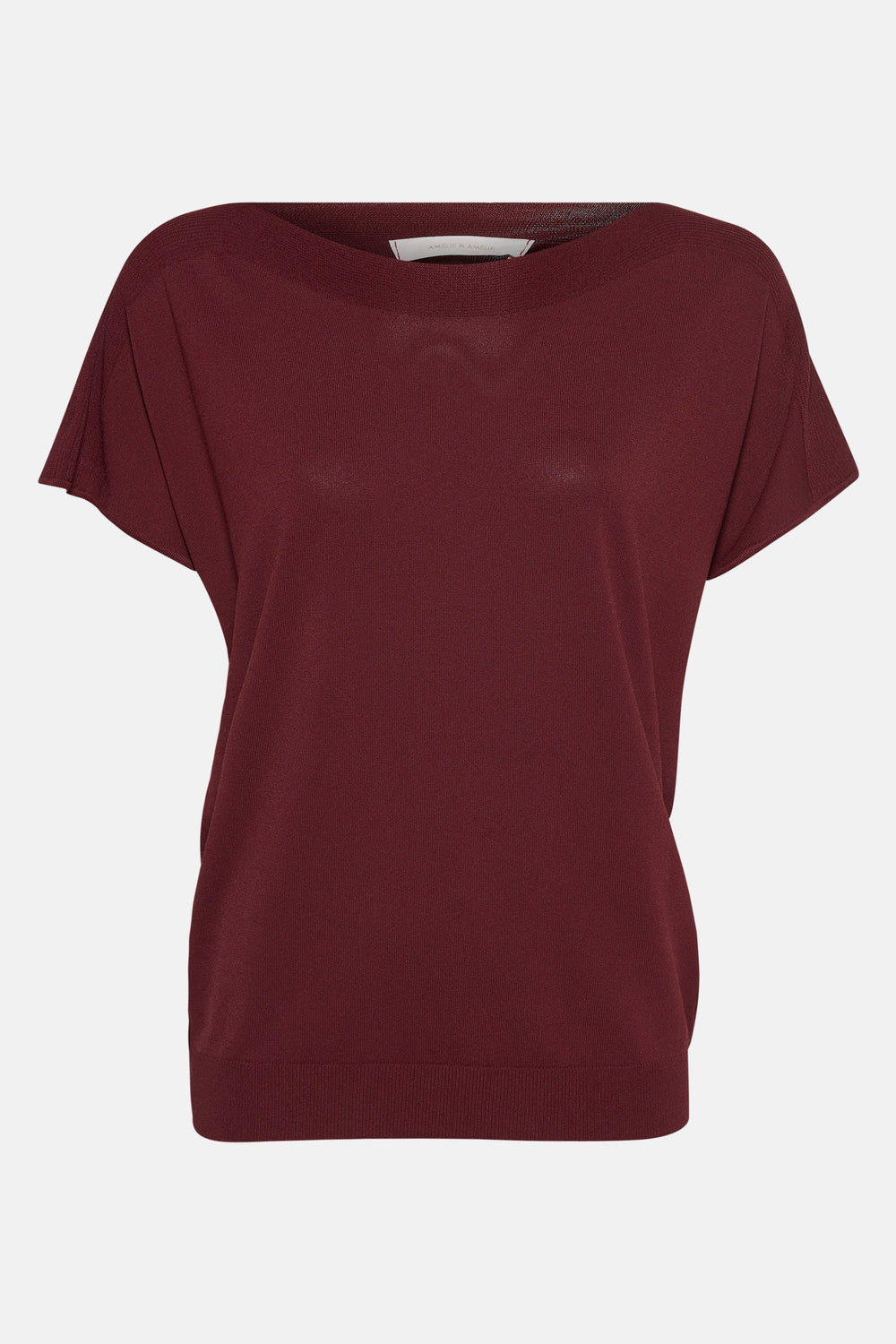 Pull met ronde hals - rood