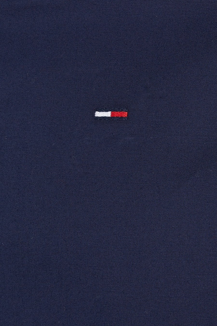 Chemise à manches longues bleue de Tommy Jeans, en tissu texturé avec logo brodé.