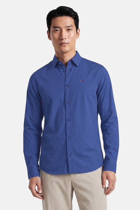 Chemise à manches longues - bleu