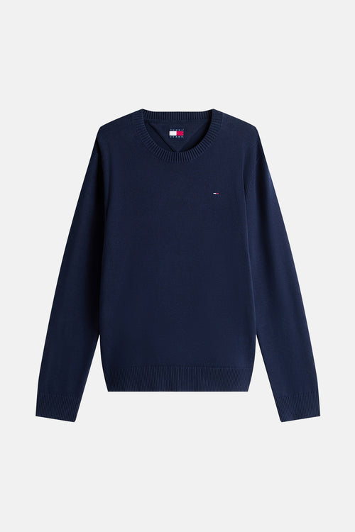 Pull col rond Bleu - TOMMY JEANS