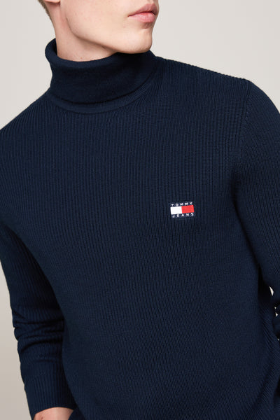 Pull col roulé Bleu - Tommy Jeans