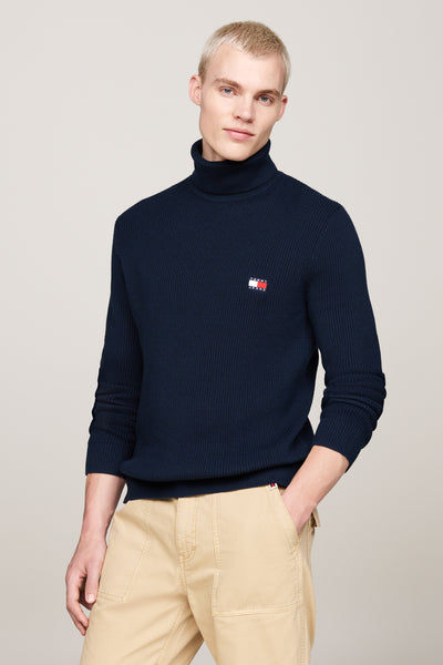 Pull col roulé Bleu - Tommy Jeans