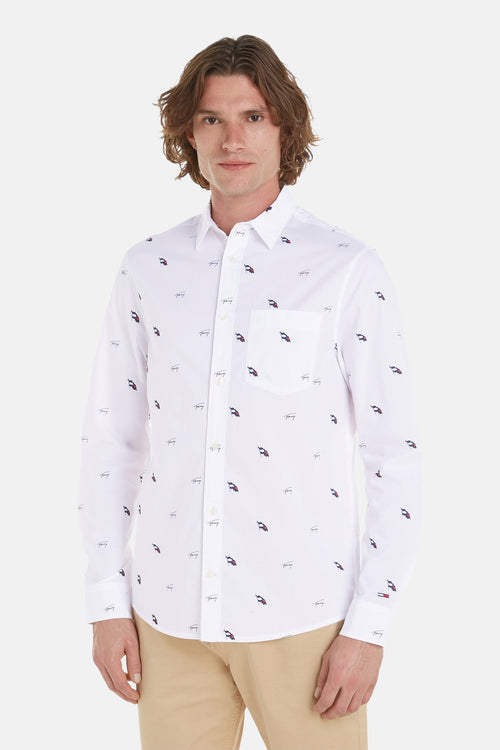 Hemd (lange mouwen) Wit - Tommy Jeans