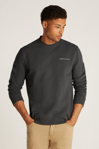 Sweater met ronde hals zwart - TOMMY JEANS