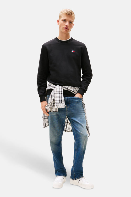 Sweat col rond noir - TOMMY JEANS