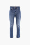 Rechte blauwe denim jeans van TOMMY JEANS, met muntzakje versierd met het kenmerkende logo.