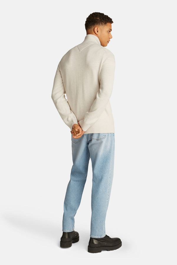 Pull col roulé Écru - Tommy Jeans