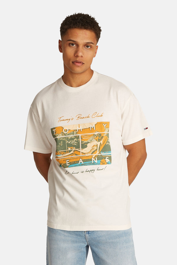 T-shirt (manches courtes) Écru - TOMMY JEANS