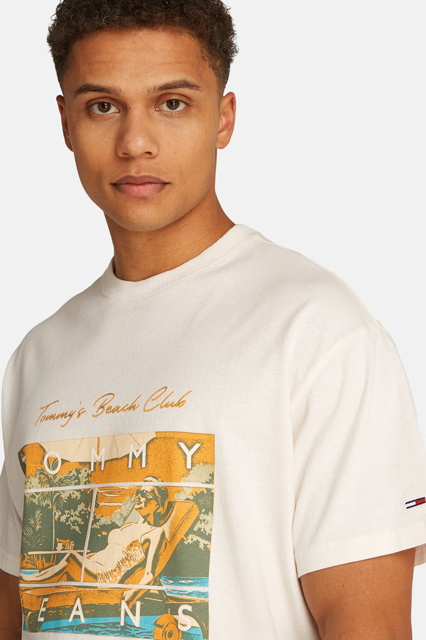 T-shirt (manches courtes) Écru - TOMMY JEANS