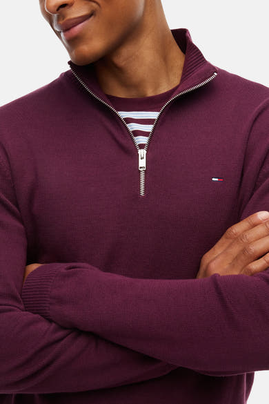 Pull col roulé rouge - TOMMY JEANS