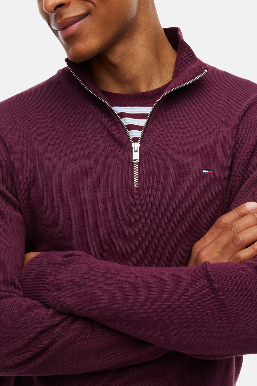 Pull col roulé rouge - TOMMY JEANS