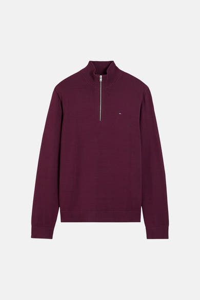 Pull col roulé rouge - TOMMY JEANS