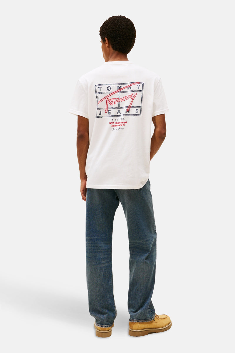 T-shirt (korte mouwen) ecru - TOMMY JEANS