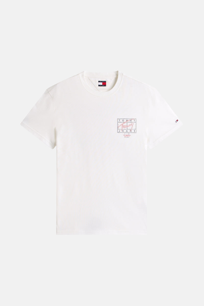 T-shirt (korte mouwen) ecru - TOMMY JEANS