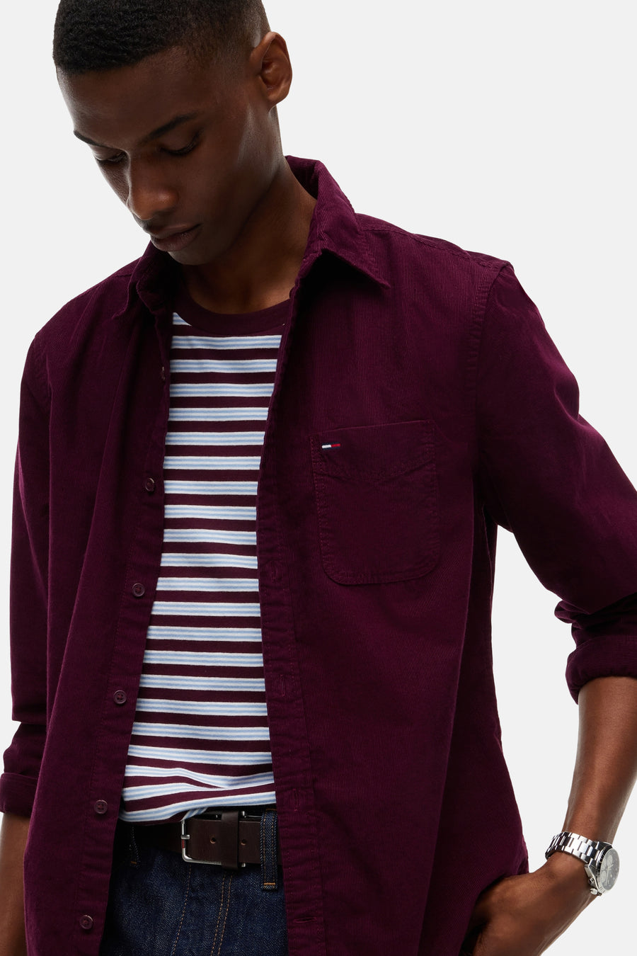 Hemd (lange mouwen) rood - TOMMY JEANS