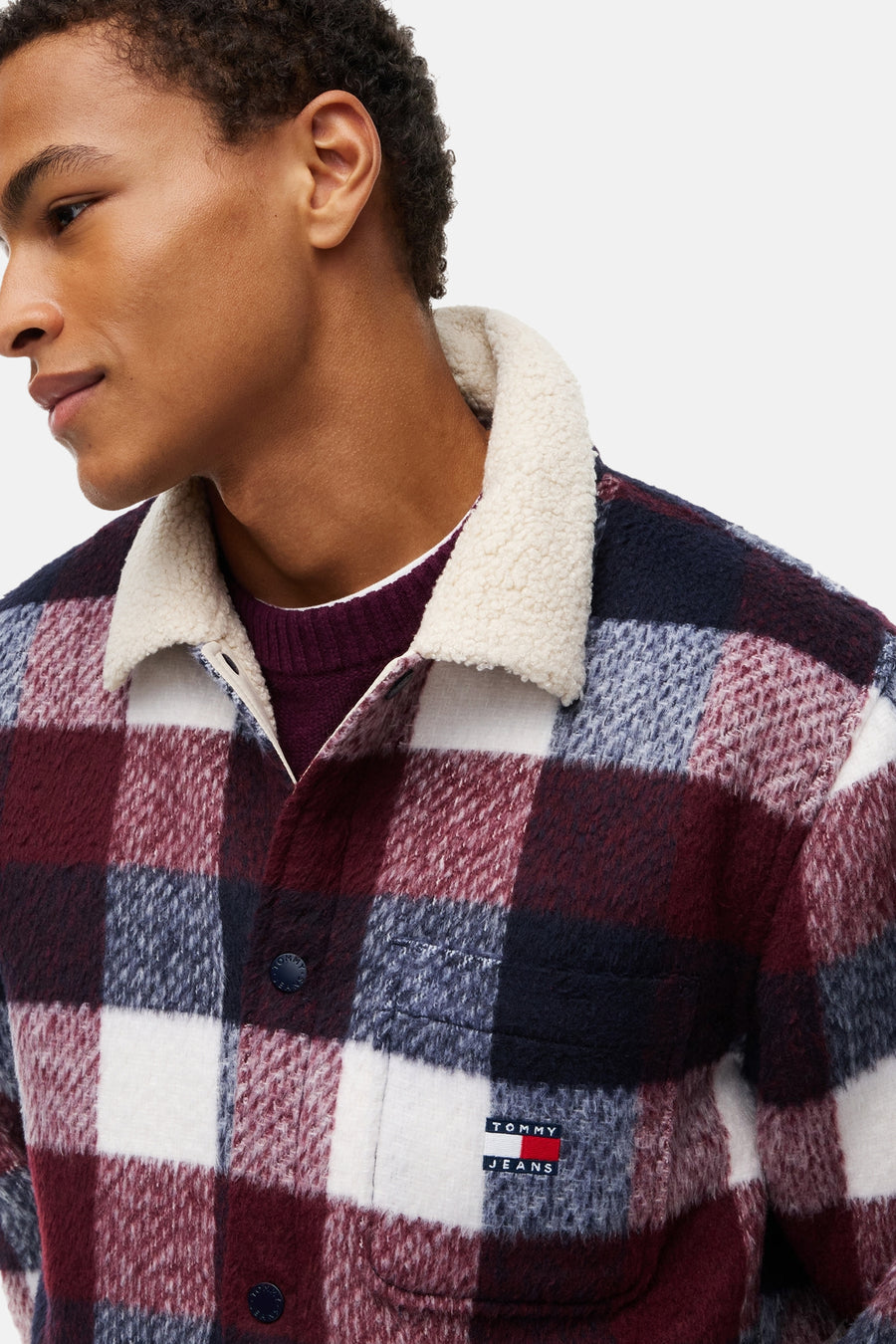 Heren tops jas overshirt multicolor - TOMMY JEANS