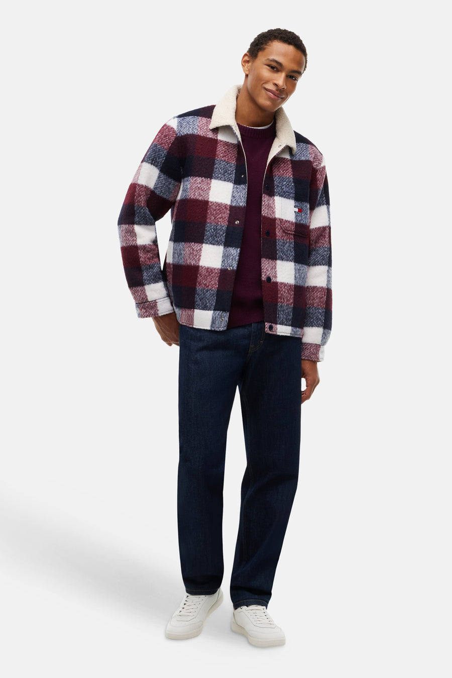 Heren tops jas overshirt multicolor - TOMMY JEANS