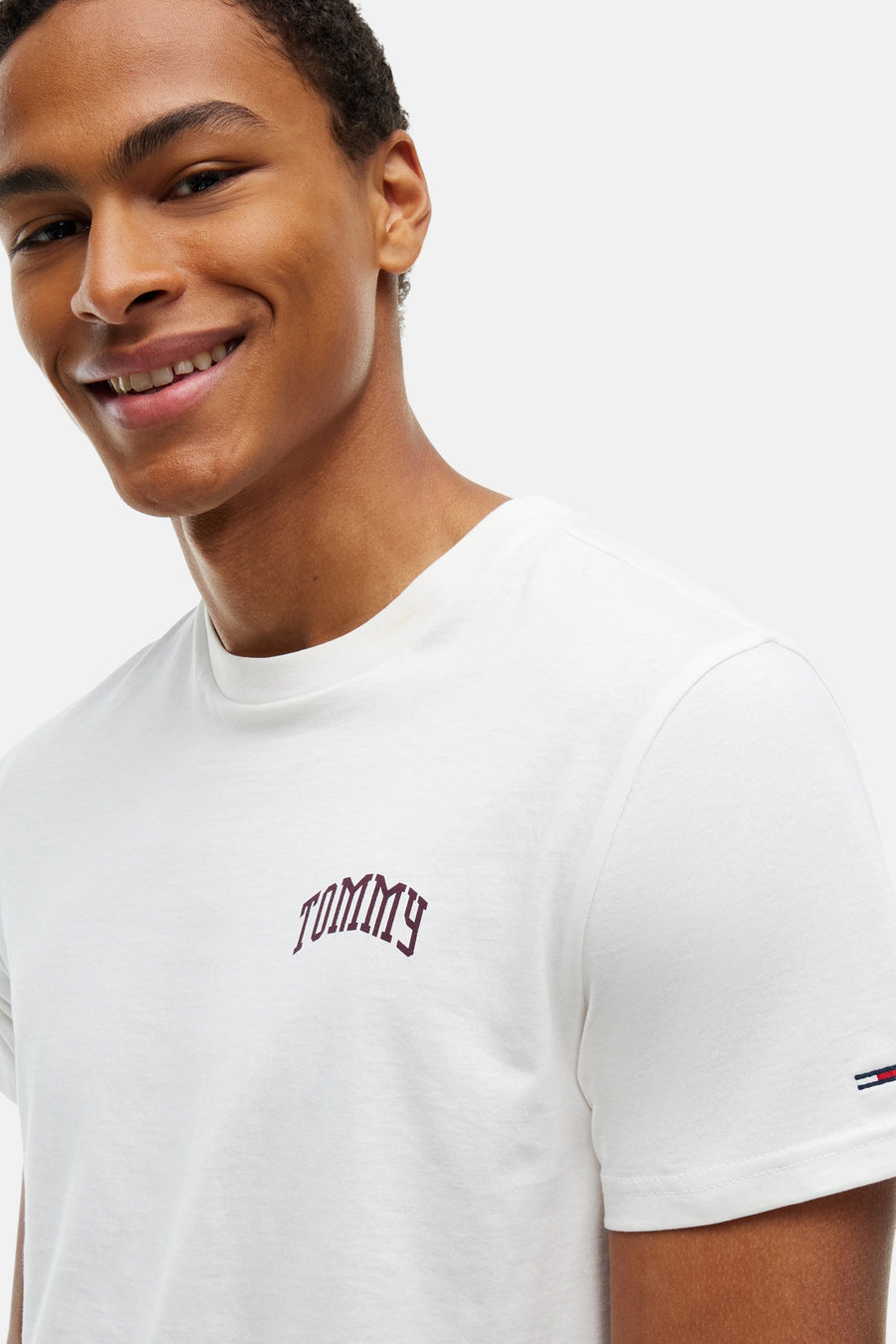 T-shirt (korte mouwen) ecru - TOMMY JEANS