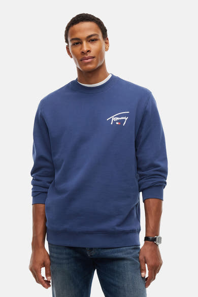 Sweat col rond bleu - TOMMY JEANS