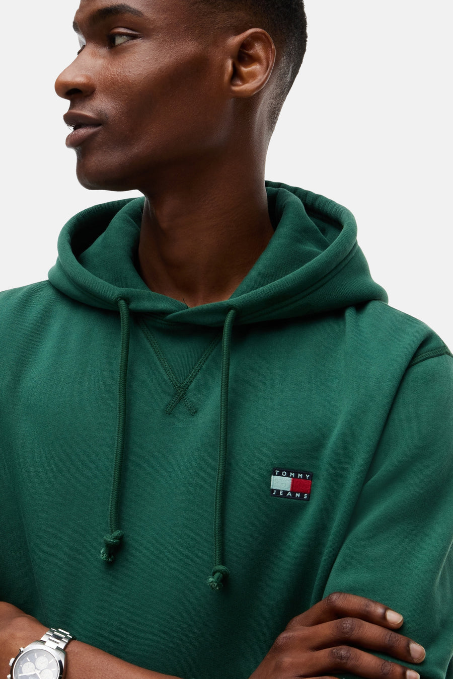 Sweat à capuche vert - TOMMY JEANS