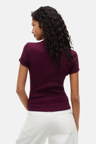 Top (korte mouwen) rood - TOMMY JEANS